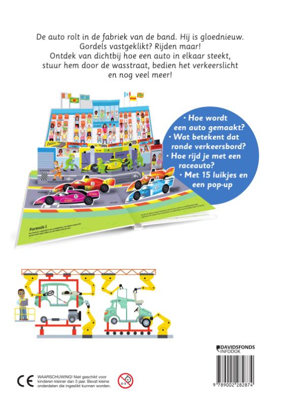 Achterkant van Mijn boek over auto's