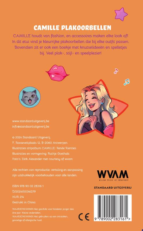 Achterkant van Plakoorbellen