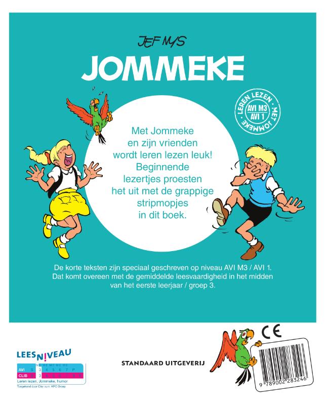 Achterkant van Jommeke Eerste stripmopjes om zelf te lezen (AVI M3)