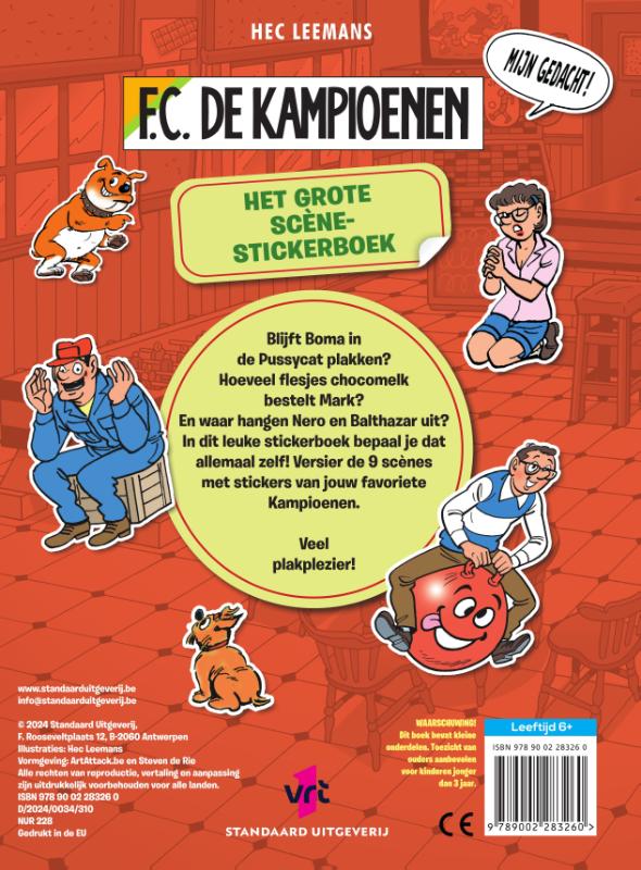 Achterkant van Het grote scènestickerboek