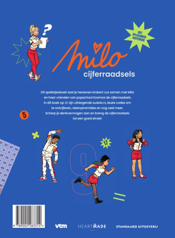Achterkant van Milo Cijferraadsels