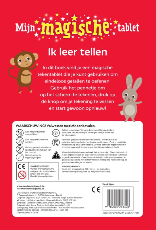 Achterkant van Mijn magische tablet: Ik leer tellen