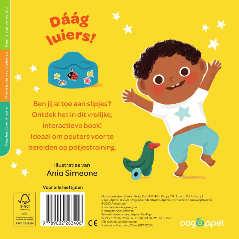 Achterkant van Hallo, potje!