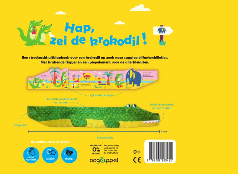 Achterkant van Hap, zei de krokodil!