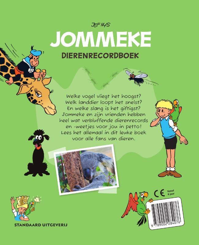 Achterkant van Dierenrecordboek