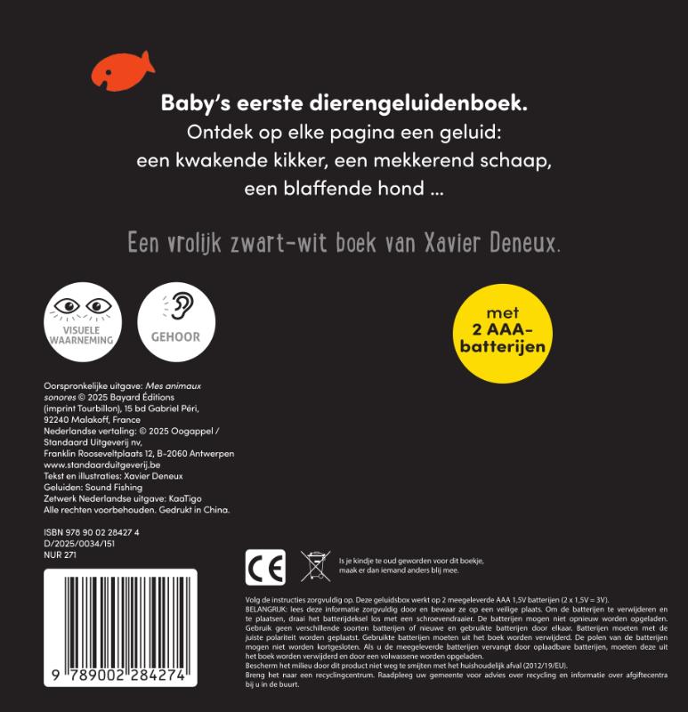 Achterkant van Dierengeluiden