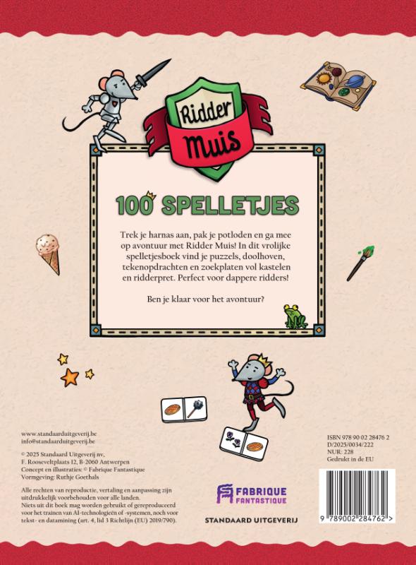 Achterkant van Spelletjesboek