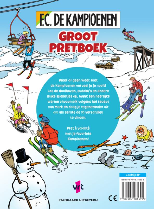 Achterkant van F.C. De Kampioenen: Groot pretboek