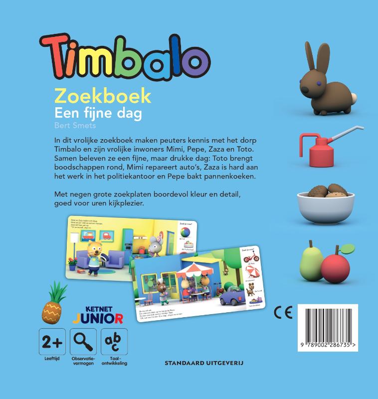 Achterkant van Zoekboek Een fijne dag