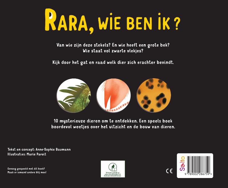 Achterkant van Rara, wie ben ik?