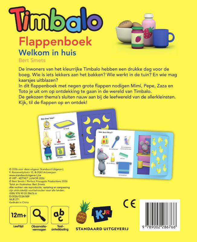 Achterkant van Flappenboek Welkom in huis