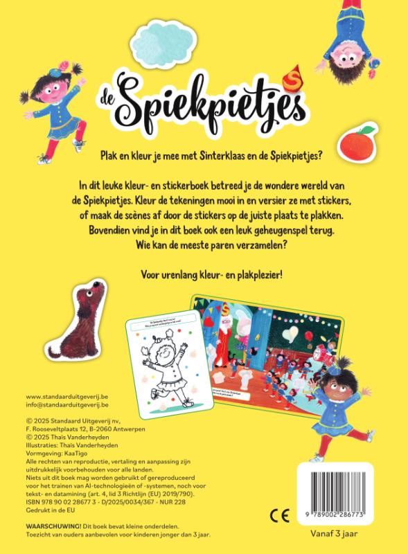 Achterkant van Plakken en kleuren