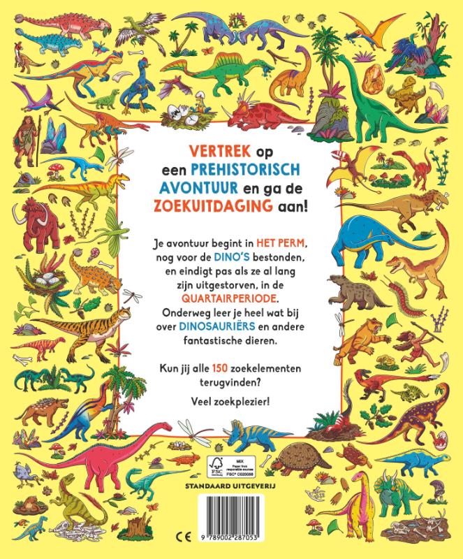 Achterkant van Het grote dinozoekboek
