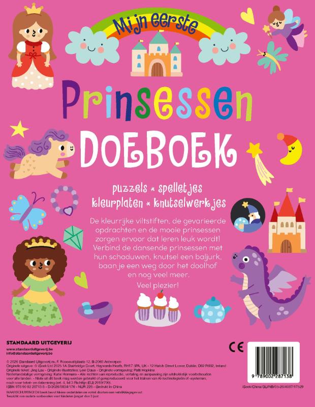 Achterkant van Mijn eerste Prinsessendoeboek