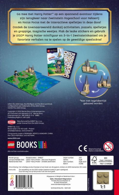 Achterkant van LEGO® Harry Potter Ontdek Zweinstein