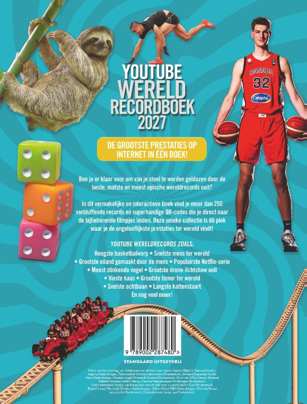 Achterkant van YouTube Wereldrecordboek 2027