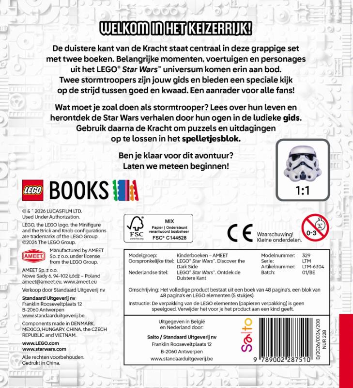 Achterkant van LEGO® Star Wars Ontdek de duistere kant