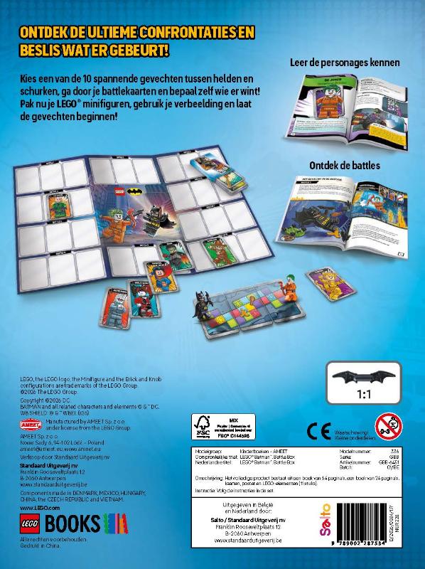 Achterkant van LEGO DC battlebox