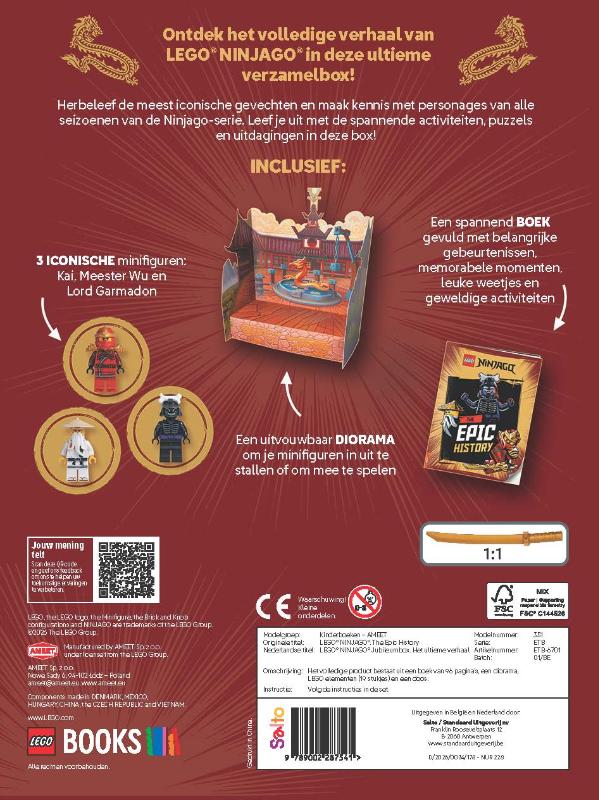 Achterkant van LEGO® NINJAGO® Het ultieme verhaal