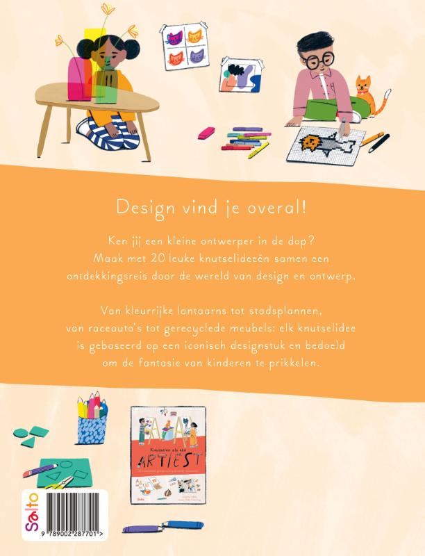 Achterkant van Knutselen als een ontwerper