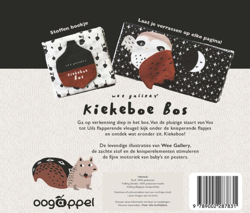 Achterkant van Wee Gallery Kiekeboe Bos