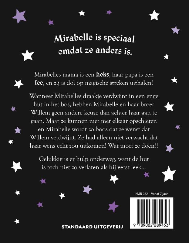 Achterkant van Mirabelle en het spookhuis