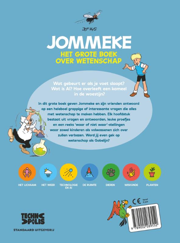 Achterkant van Het grote boek over de wetenschap
