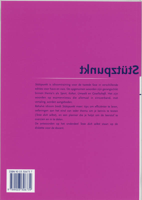 Achterkant van Leerlingenboek