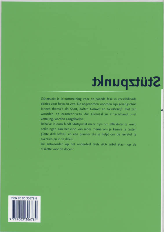Achterkant van Leerlingenboek