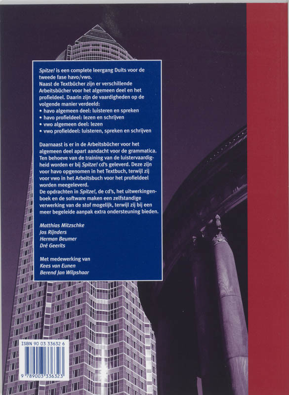 Achterkant van Arbeitsbuch Algem dl