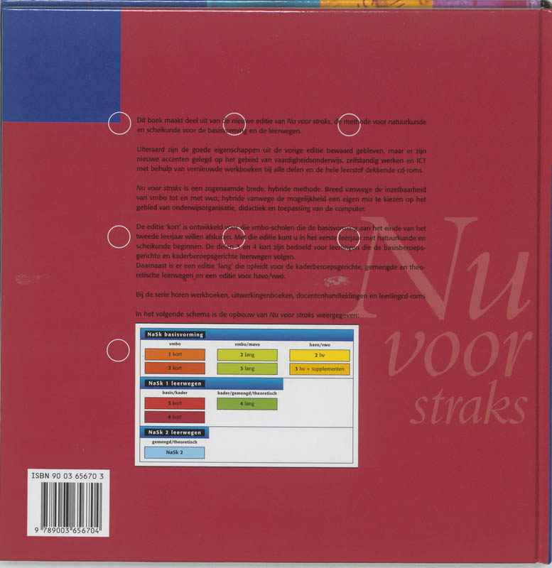 Achterkant van Leerboek