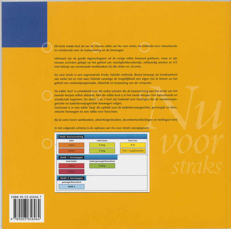 Achterkant van Leerboek