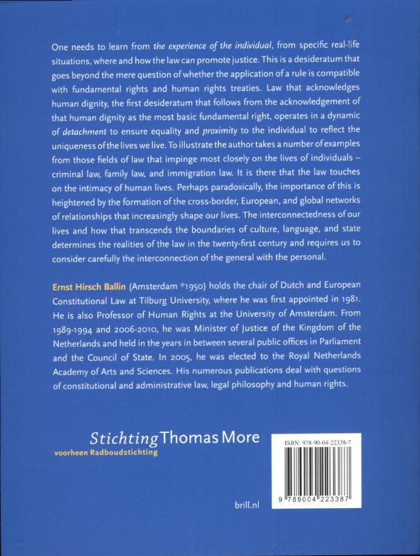 Achterkant van Law justice and the individual