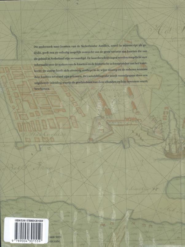 Achterkant van Kaarten van de Nederlandse Antillen