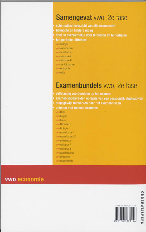 Achterkant van Economie