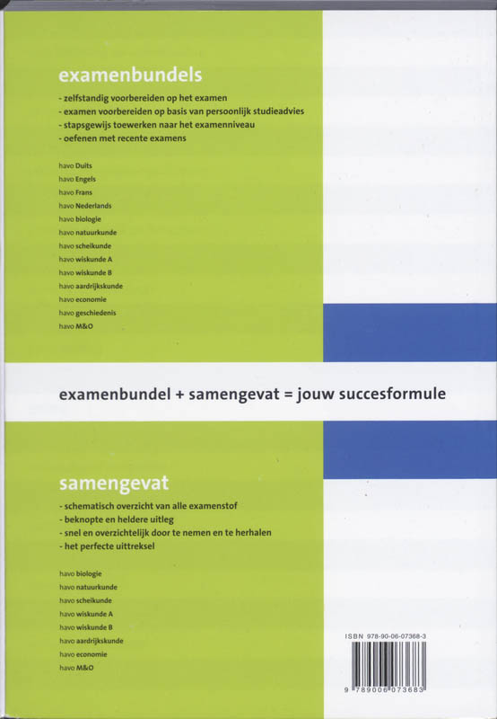 Achterkant van Biologie