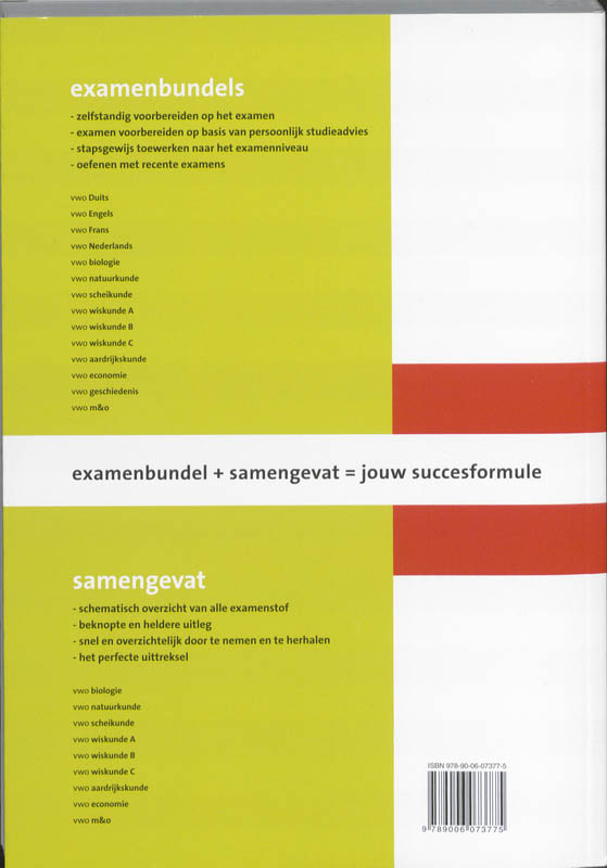 Achterkant van Biologie