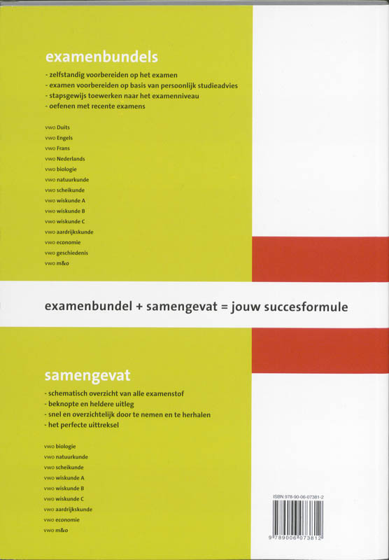 Achterkant van Scheikunde