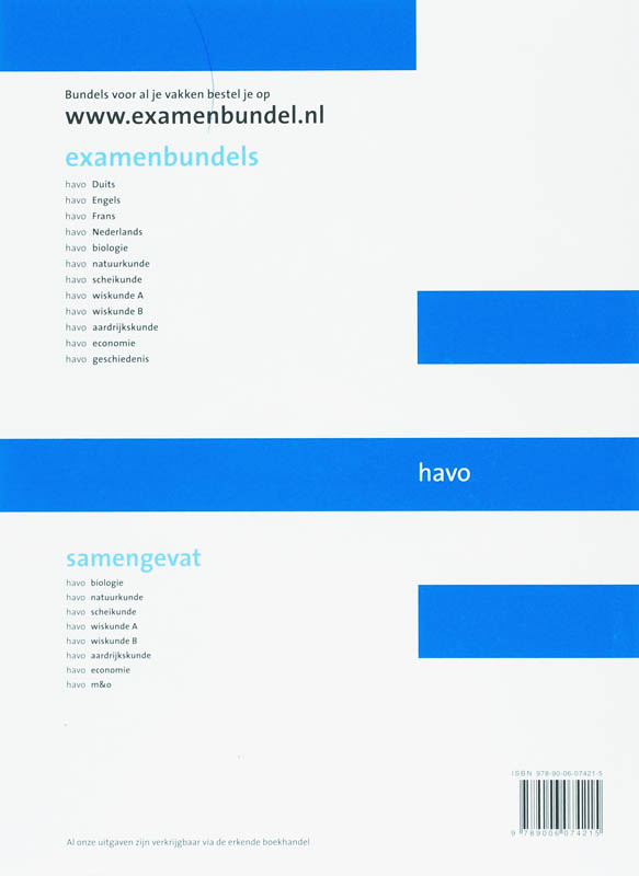 Achterkant van Havo