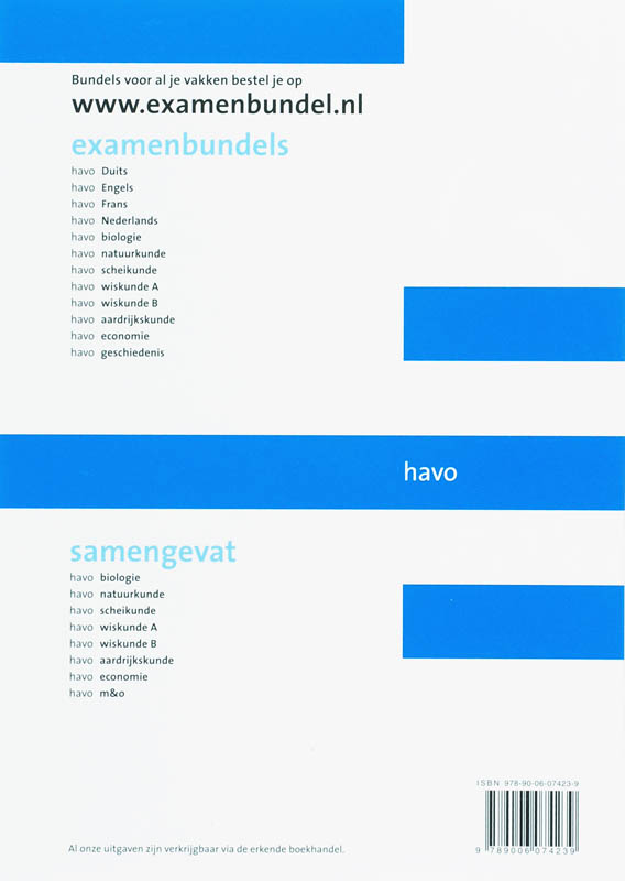 Achterkant van Havo