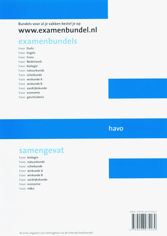 Achterkant van Havo