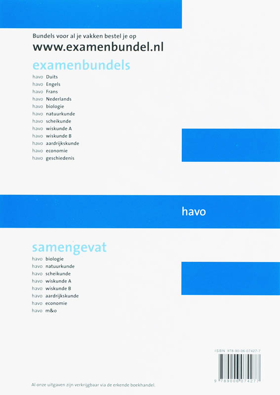 Achterkant van Havo