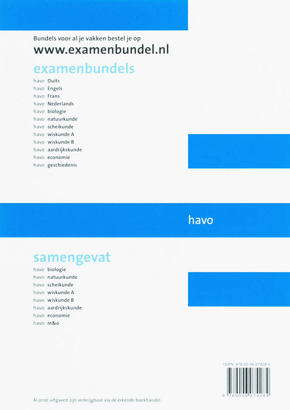 Achterkant van Havo