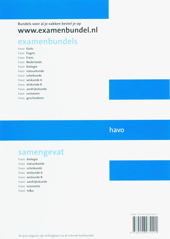 Achterkant van Havo