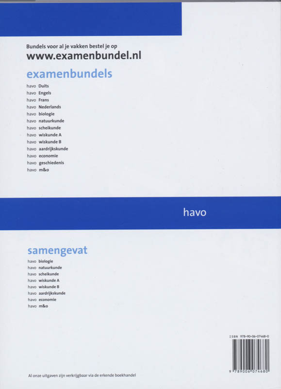 Achterkant van Nederlands 2008-2009
