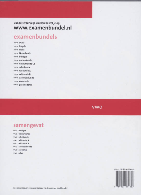 Achterkant van Engels
