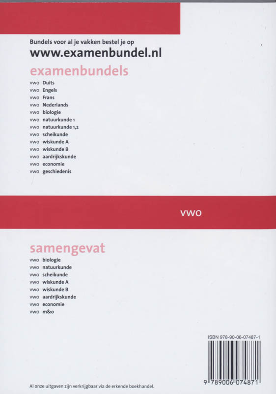 Achterkant van Geschiedenis