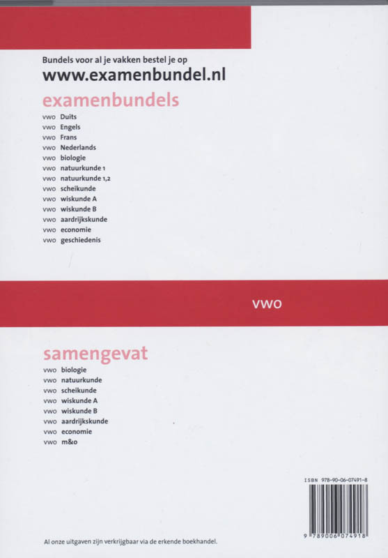 Achterkant van Wiskunde B
