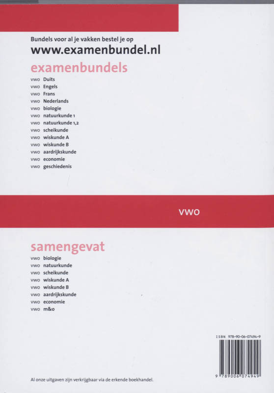 Achterkant van Natuurkunde 1/2