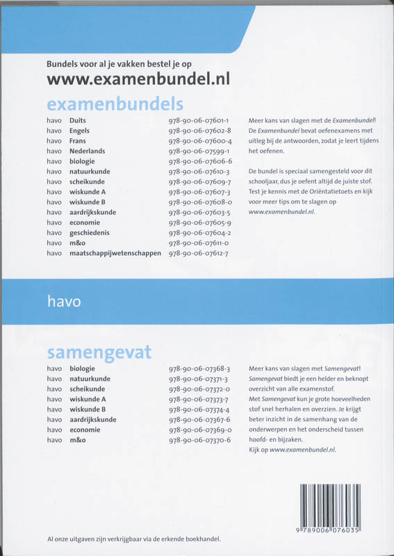 Achterkant van Havo